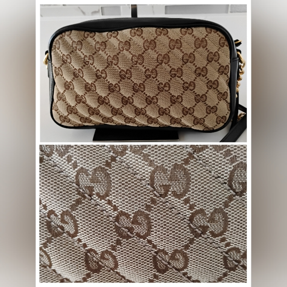Gucci Marmont Crossbody Bag Monogram Matellase EUC - Picture 6 of 15
